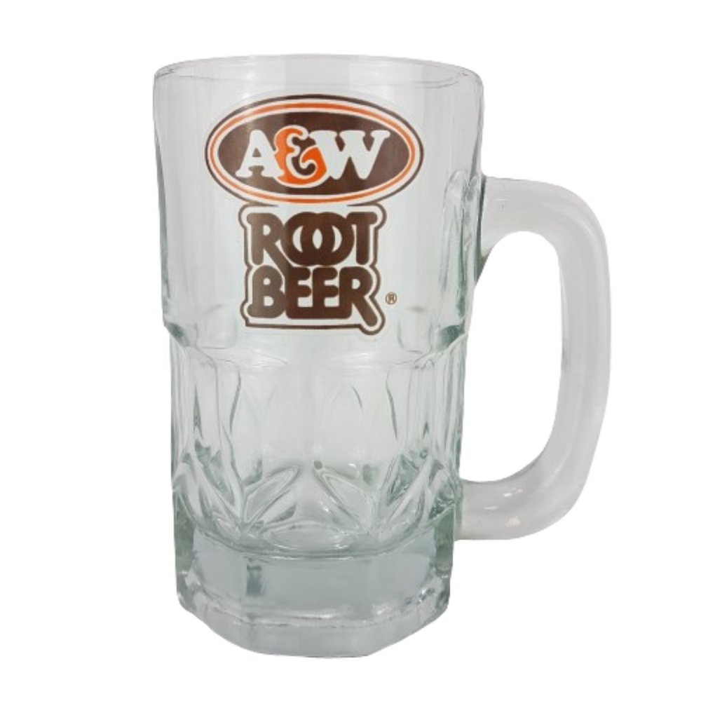 Vintage A&W Root Beer Mug Regular Large A&W Glass Mug